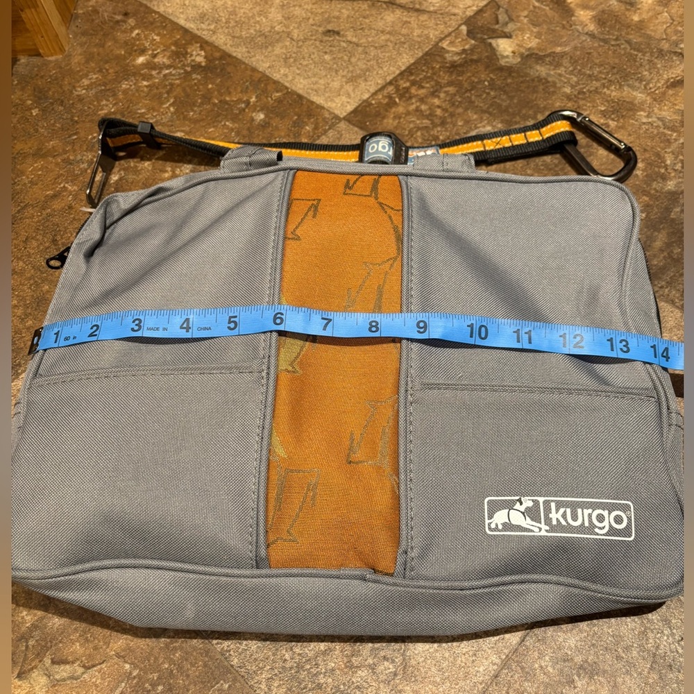 Kurgo Gray & Orange Men's Bag & extra strap